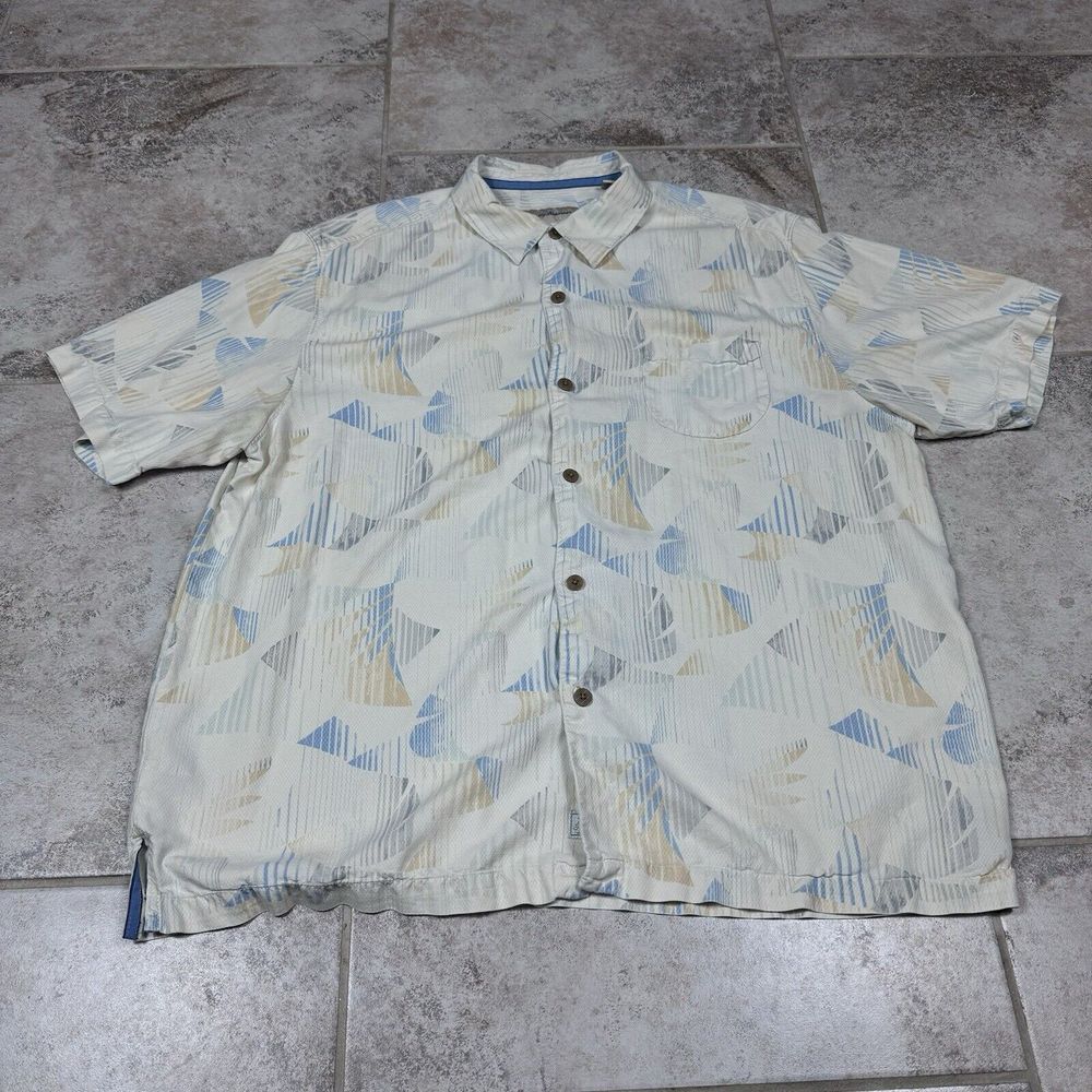 Tommy Bahama Resort Original Fit Shirt Mens XL Tropical Exclusive Print Silk